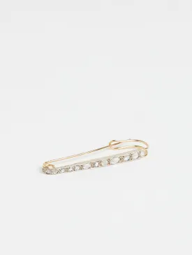 Brooch in 18k Yellow Gold with 0.74ct White Diamonds