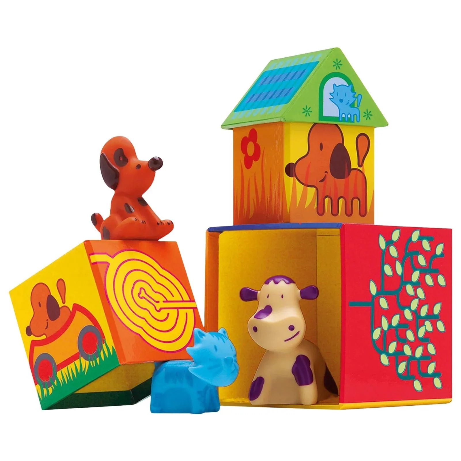 Djeco DJ09102 Cubanimo Stacking Game