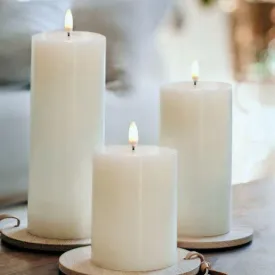 Faux LED Pillar Candles by Uyuni