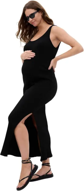 GAP Women's Maternity Ribbed Maxi Dress