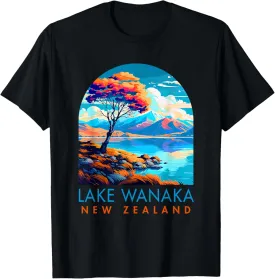 Nature Lover Travel Trip Vacation Lake Wanaka New Zealand T-Shirt