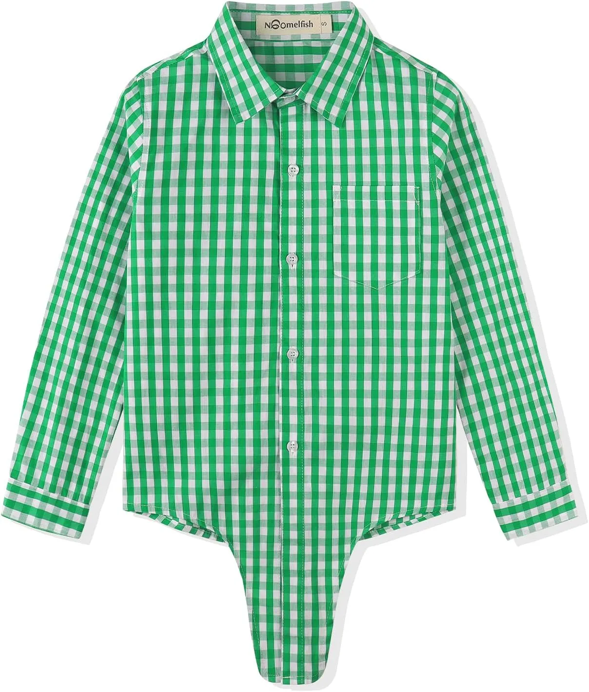 Noomelfish Girls Long Sleeve Button Down Shirt Tie Front Blouse Tops (5-12 Years)