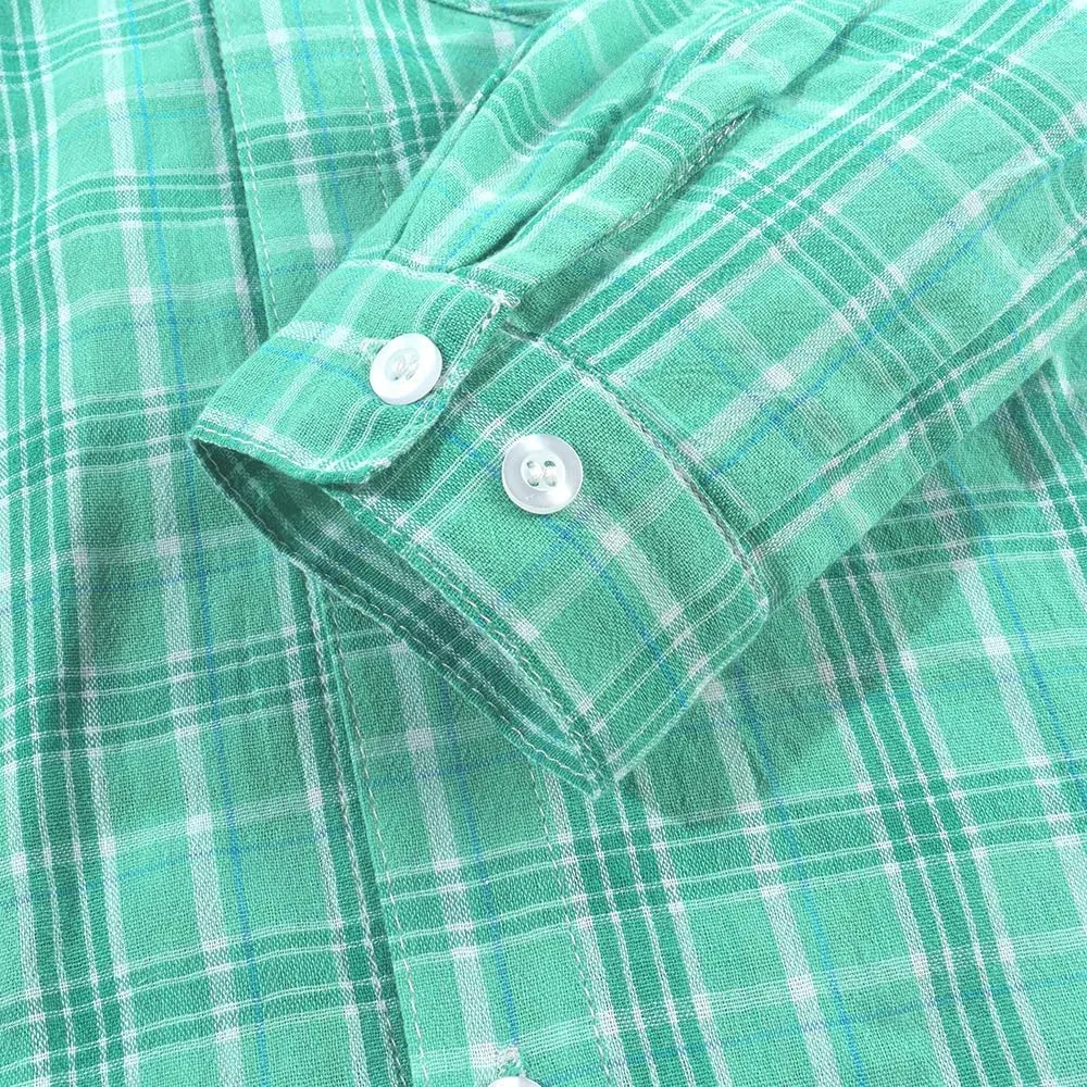 Noomelfish Girls Long Sleeve Button Down Shirt Tie Front Blouse Tops (5-12 Years)