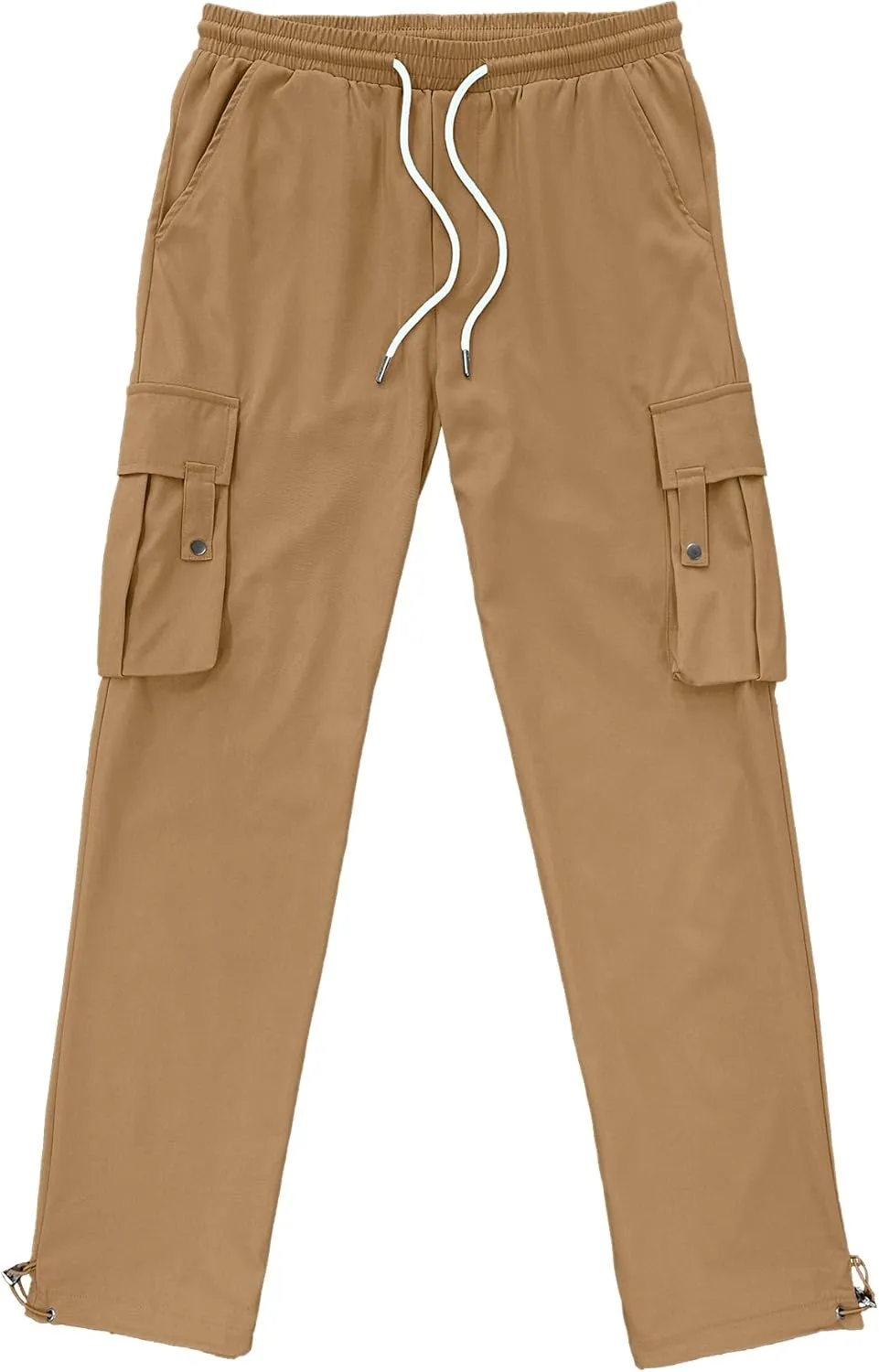 PLEPAN Men's Casual Cargo Pants Stretch Sweatpants Streetwear Trousers Hiking Drawstring Elastic Waist Workout Joggers