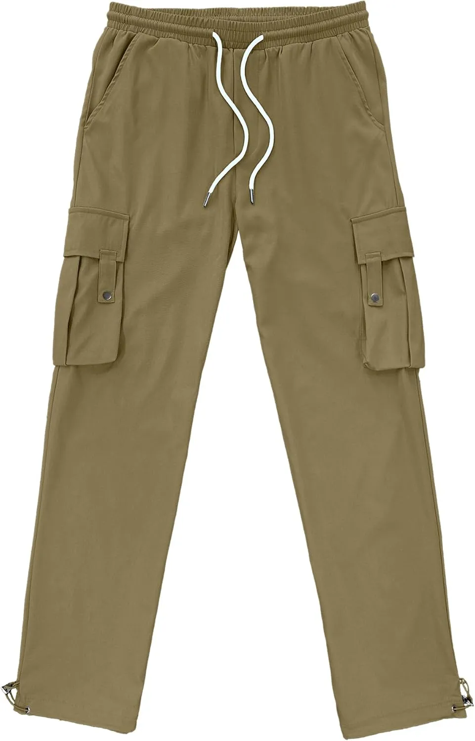 PLEPAN Men's Casual Cargo Pants Stretch Sweatpants Streetwear Trousers Hiking Drawstring Elastic Waist Workout Joggers